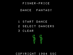 Dance Fantasy title screen for Colecovision